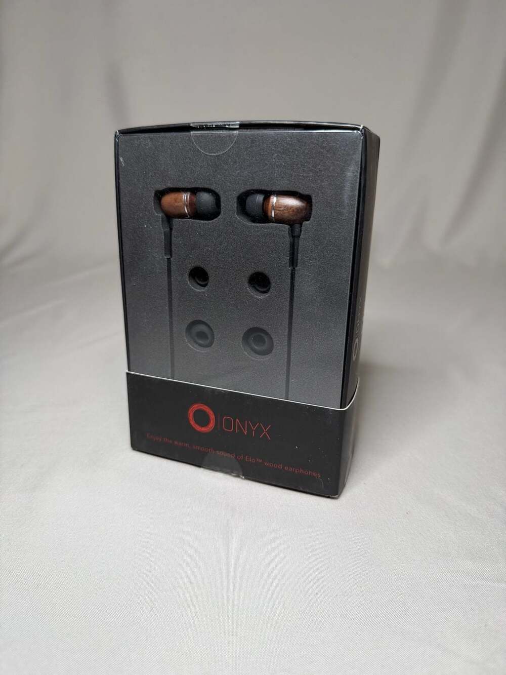Onyx Elo Premium Genuine Wood In-Ear Headphones (wood/black)